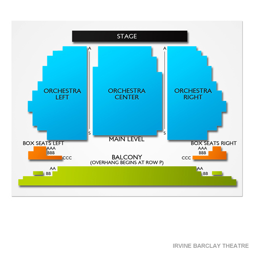 Irvine Barclay Theatre Seating Chart