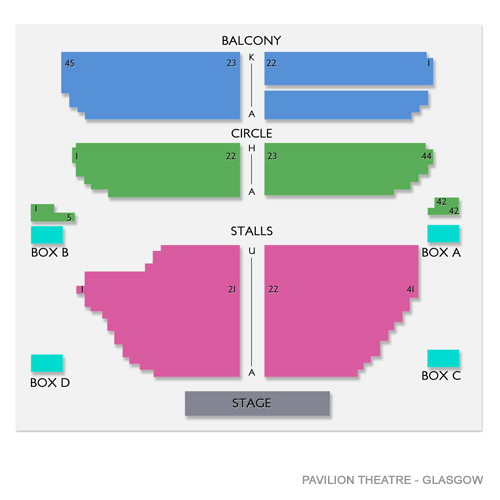 Pavilion Theatre - Glasgow Venue Map