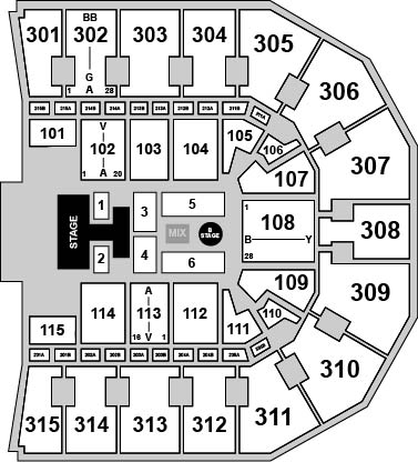 John Paul Jones Arena Venue Map