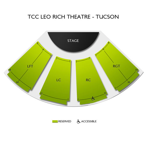 TCC Leo Rich Theatre Tucson Seating Chart Vivid Seats