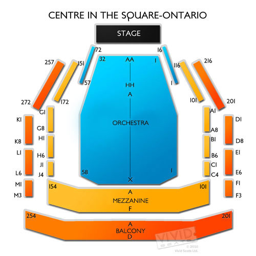 Centre in the Square Ontario Seating Chart Vivid Seats