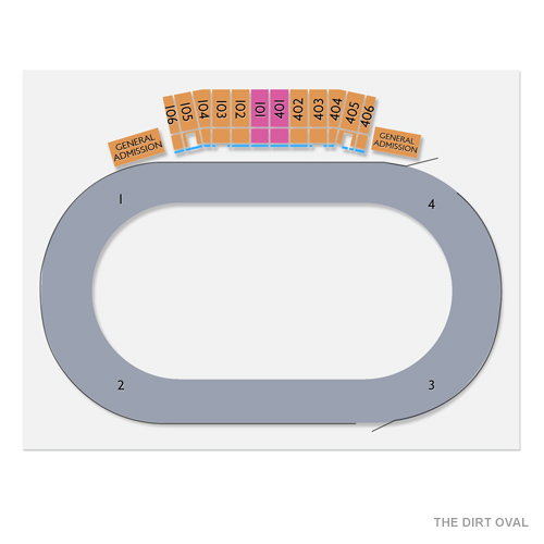 The Dirt Oval Venue Map