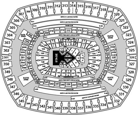 MetLife Stadium Venue Map