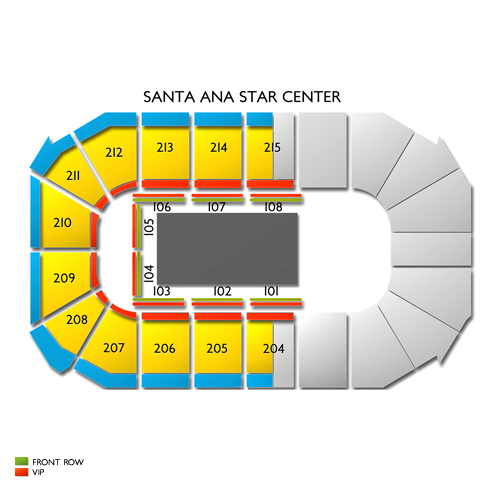 Seating Chart Santa Ana Star Center