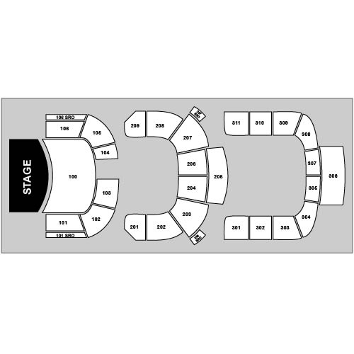 Massey Hall - Allied Music Centre Venue Map