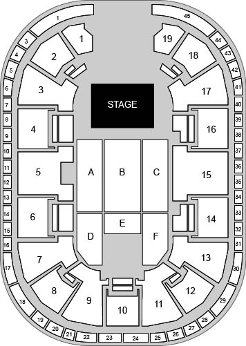 Motorpoint Arena - Nottingham Venue Map