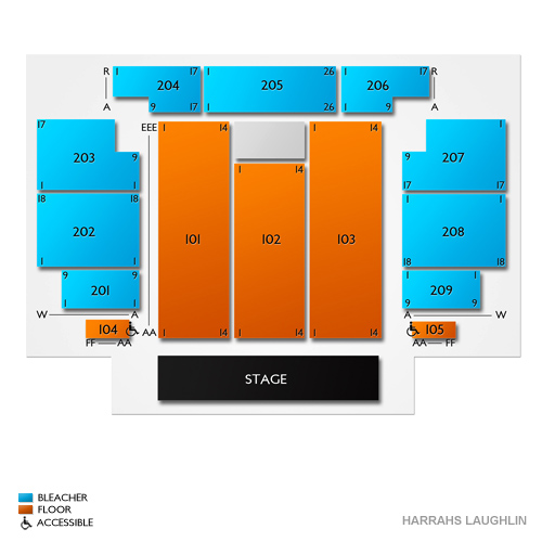 Harrahs Laughlin Venue Map