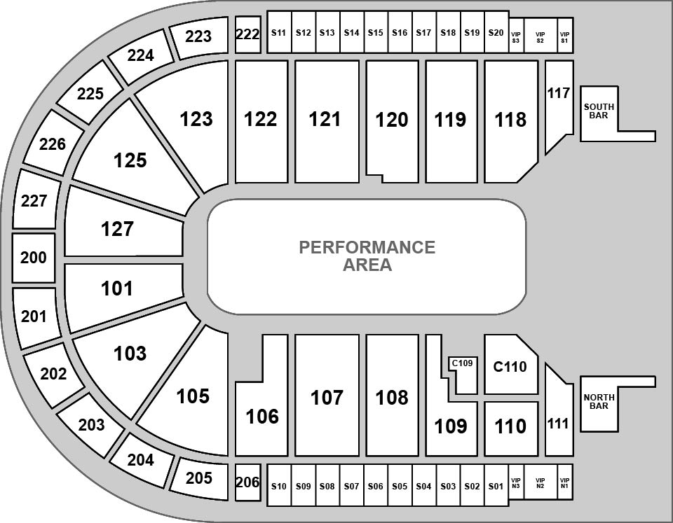 Acrisure Arena Venue Map