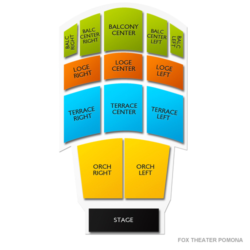 Fox Theater Pomona Venue Map