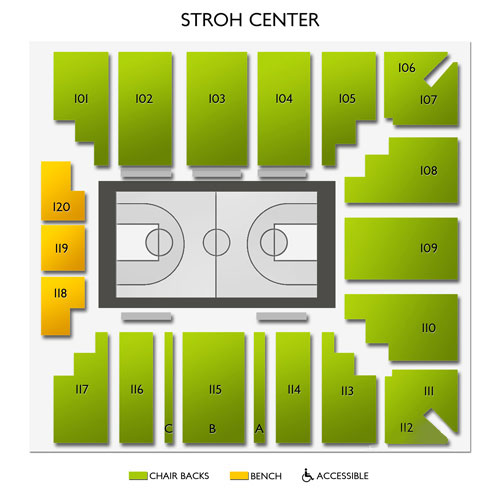 Bgsu Stroh Center Seating Chart