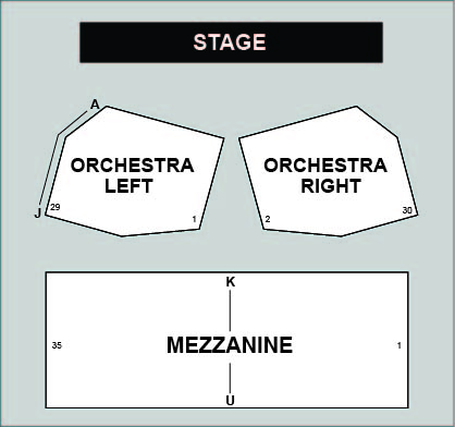 Dana Center-Koonz Theatre Venue Map