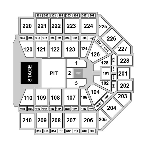 Van Andel Arena Venue Map