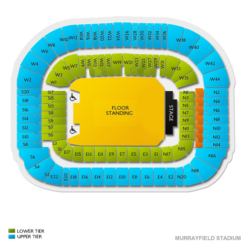 Scottish Gas Murrayfield Stadium Venue Map