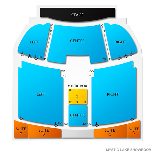 mystic lake casino inside map