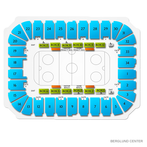 Berglund Center Seating Chart Hockey
