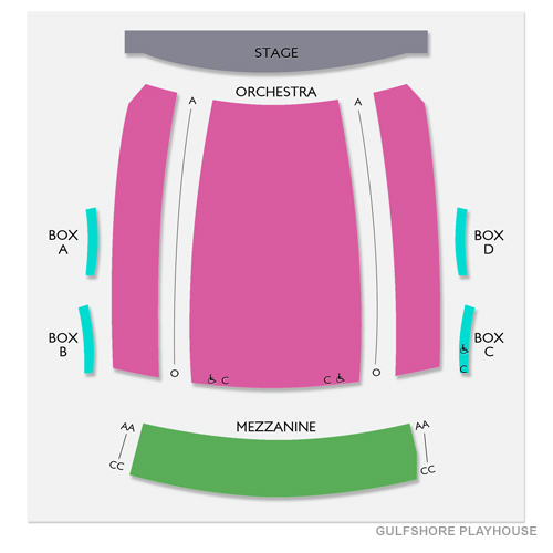 Gulfshore Playhouse Venue Map