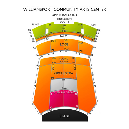 Williamsport Community Arts Center Seating Chart