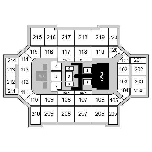 Broadmoor World Arena Venue Map