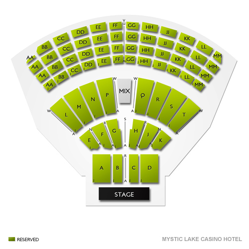 seating chart for mystic lake casino