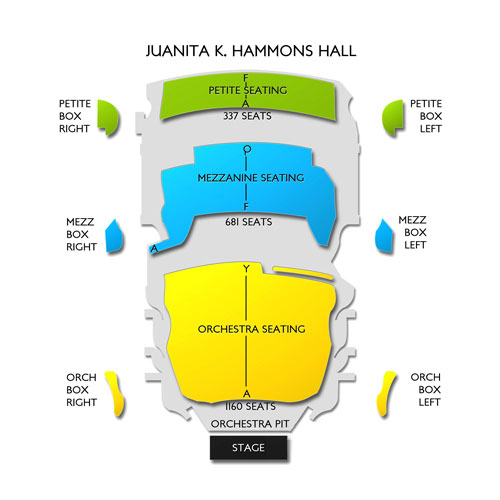 juanita k hammons hall seating chart with seat numbers ...