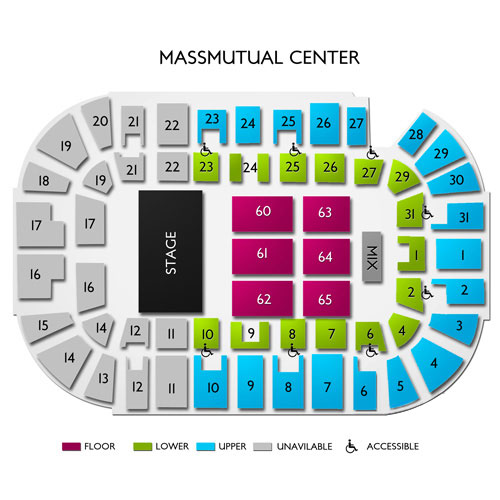Massmutual Center Concert Seating Chart
