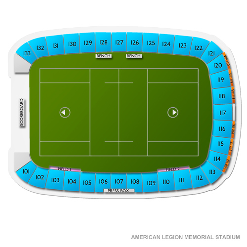 American Legion Memorial Stadium Venue Map