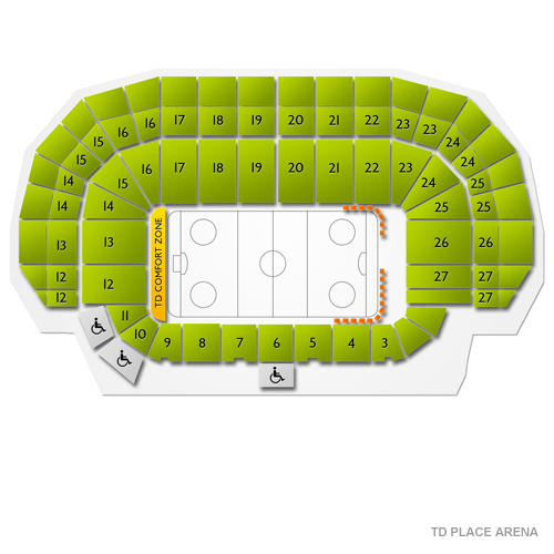 Barrie Colts Arena Seating Chart