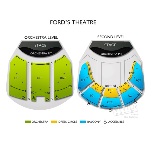 Ford theater seating diagram #4
