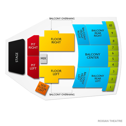 Roxian Theatre Seating Chart