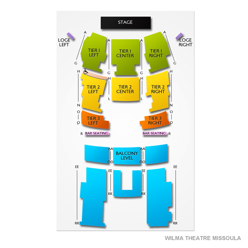 The Wilma Theater Missoula Seating Chart