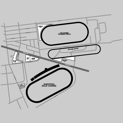 Saratoga Race Course Parking Venue Map