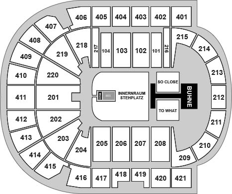 Uber Arena Venue Map