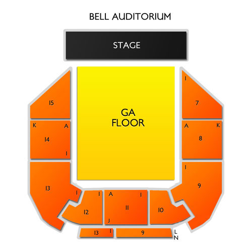 Bell Auditorium Venue Map