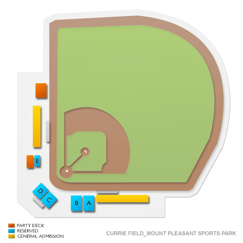 Currie Field - Mount Pleasant Sports Park Venue Map
