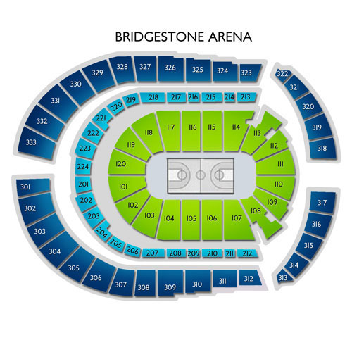Bridgestone Arena Sec Basketball Seating Chart