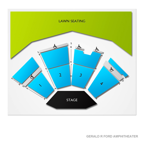 Gerald Ford Amphitheatre 2019 Seating Chart
