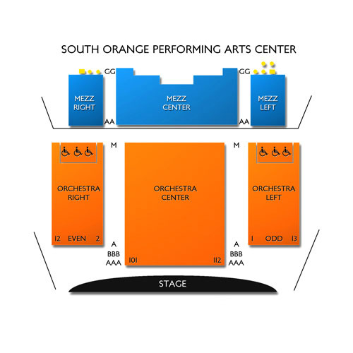 Morristown Performing Arts Center Seating Chart