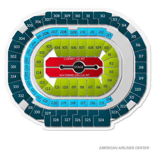 American Airlines Center Dallas Seating Chart With Rows