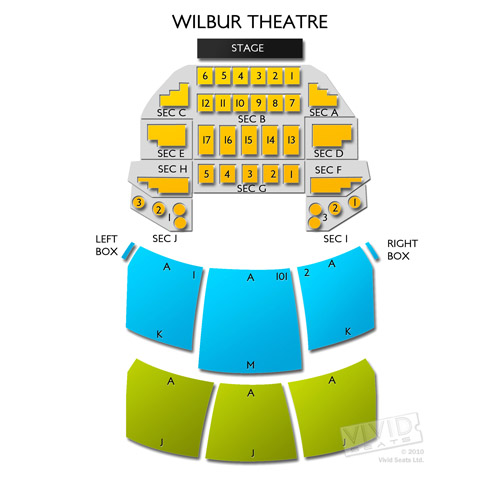 The Wilbur Boston Seating Chart