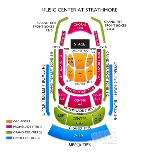 Music Center at Strathmore Seating Chart Vivid Seats