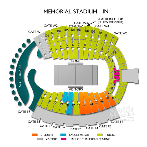 Memorial Stadium Bloomington Seating Chart