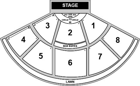 Pacific Amphitheatre Venue Map