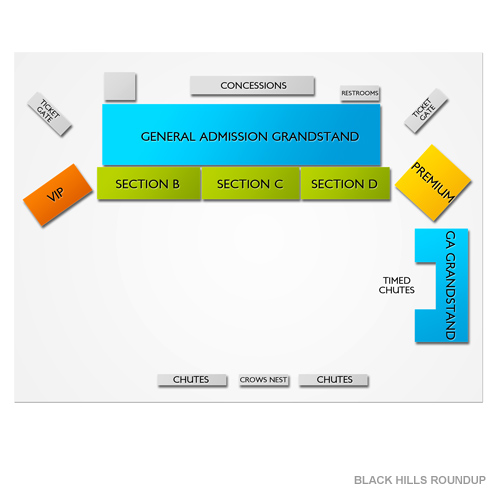 Black Hills Roundup Grounds Venue Map