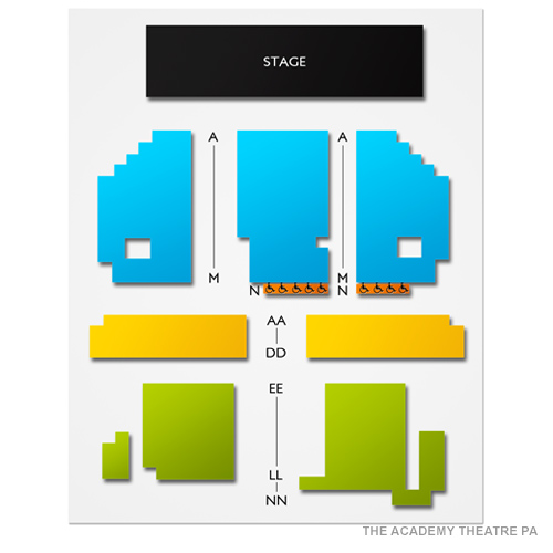 The Academy Theatre - PA Venue Map