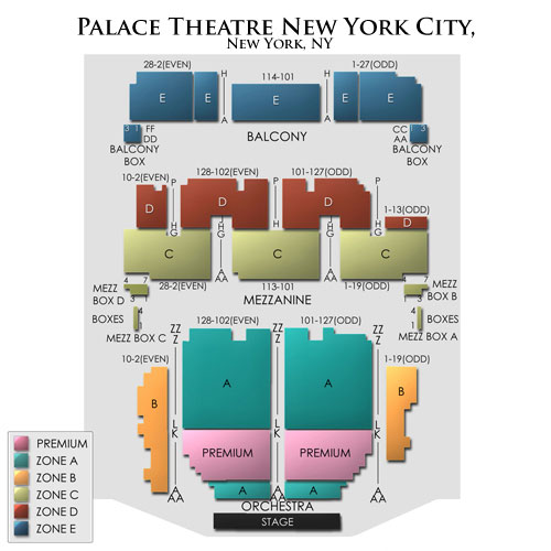 Az Broadway Theater Seating Chart