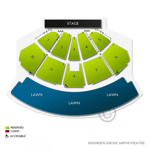 Snowden Grove Amphitheater Seating Chart