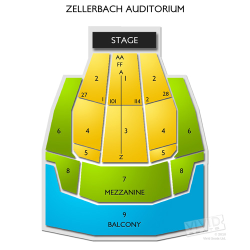 Berkeley Zellerbach Hall Seating Chart