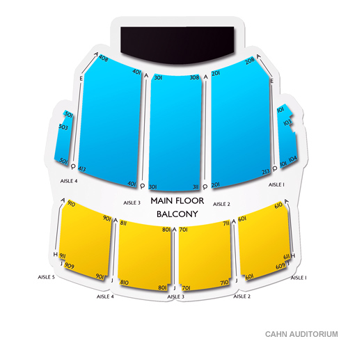 Cahn Auditorium Seating Chart