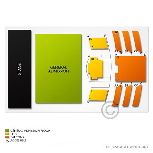 The Space Westbury Seating Chart