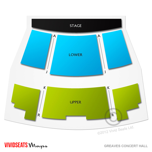 Greaves Concert Hall Seating Chart | Vivid Seats